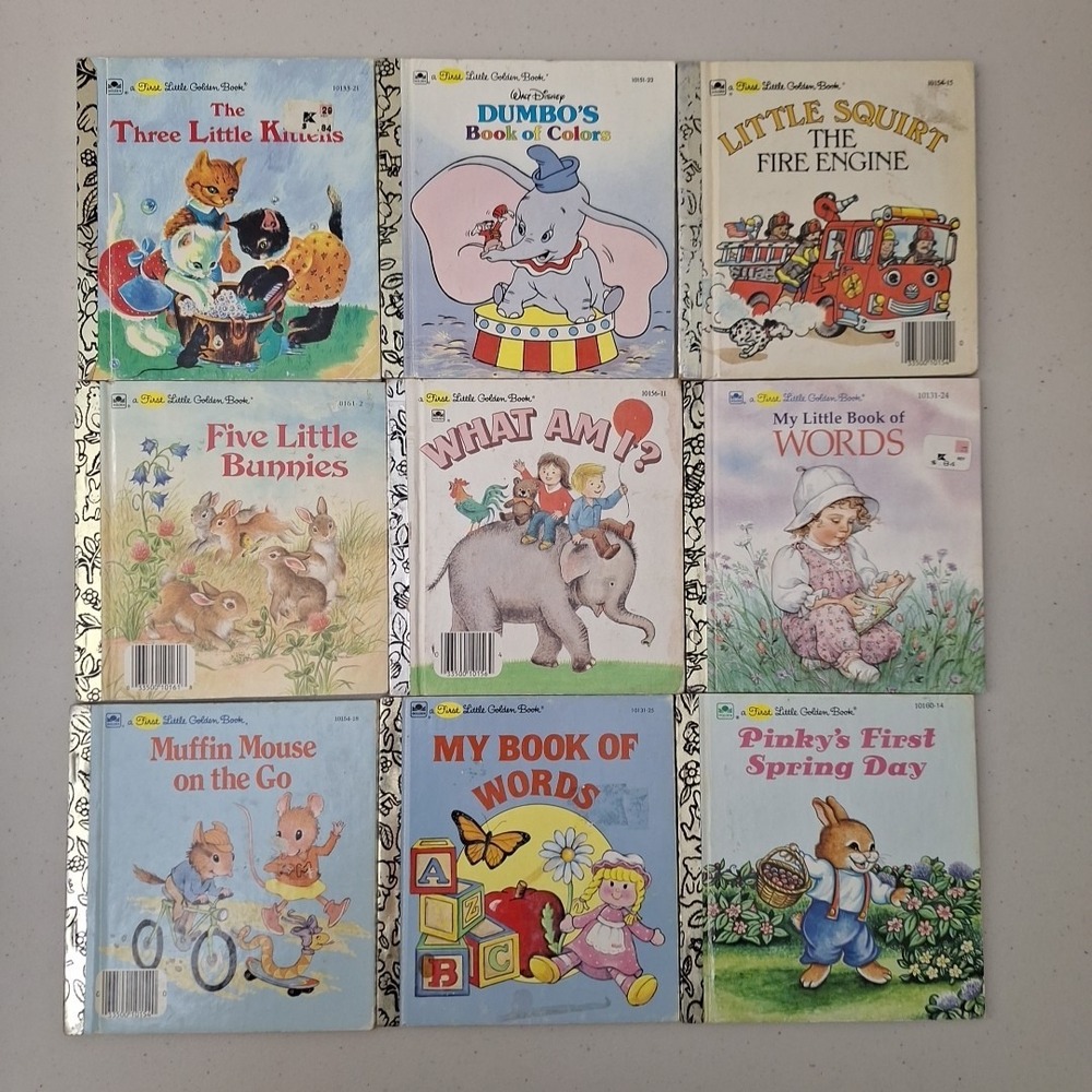 Vintage 1980s A First Little Golden Book Small HC Toddlers Lot Of 9 - Picture 13 of 14